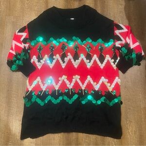 Christmas holiday “ugly” sweater tunic plus size top size 4X